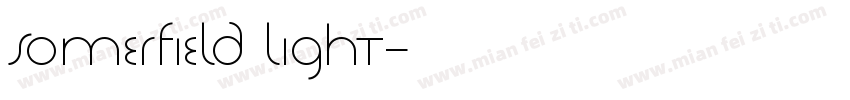 Somerfield Light字体转换